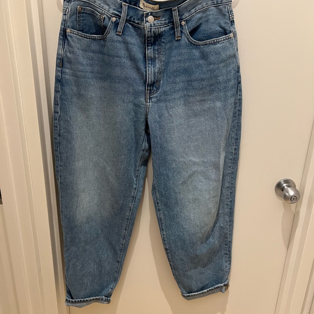 Madewell Relaxed Blue Cropped Jeans